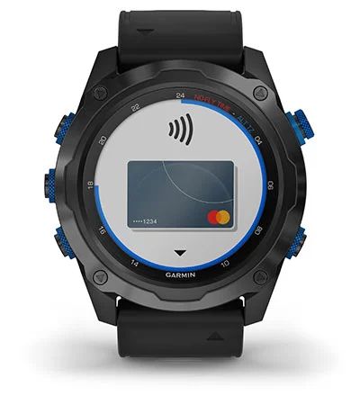 Умные часы Garmin Descent MK2 стальные с черным ремешком