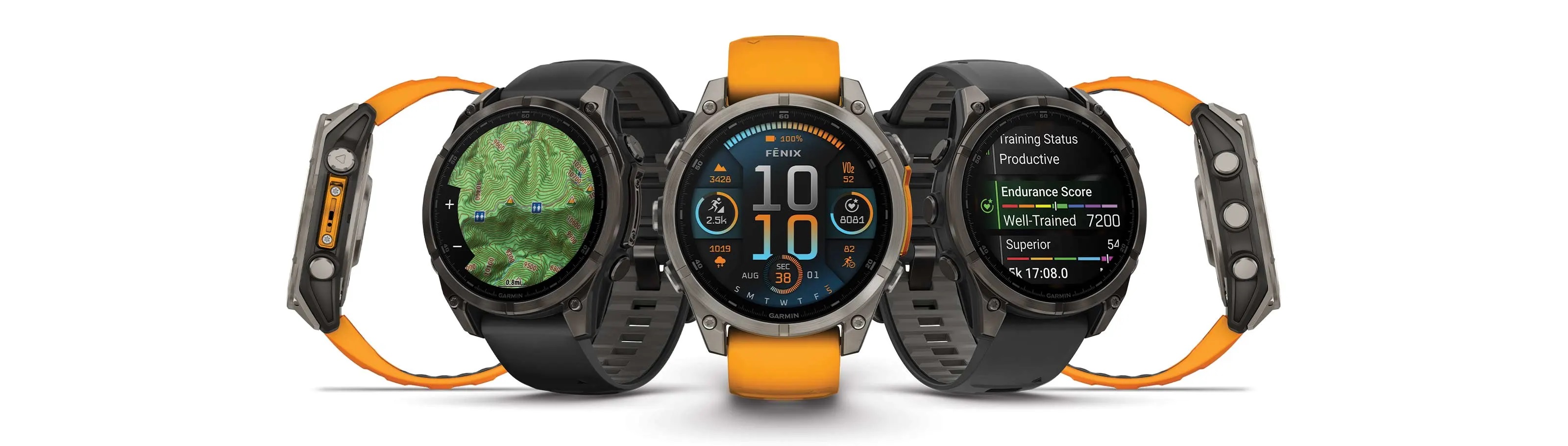 Умные часы Garmin Fenix 8, 51 мм, AMOLED, Slate Gray with black silicone band